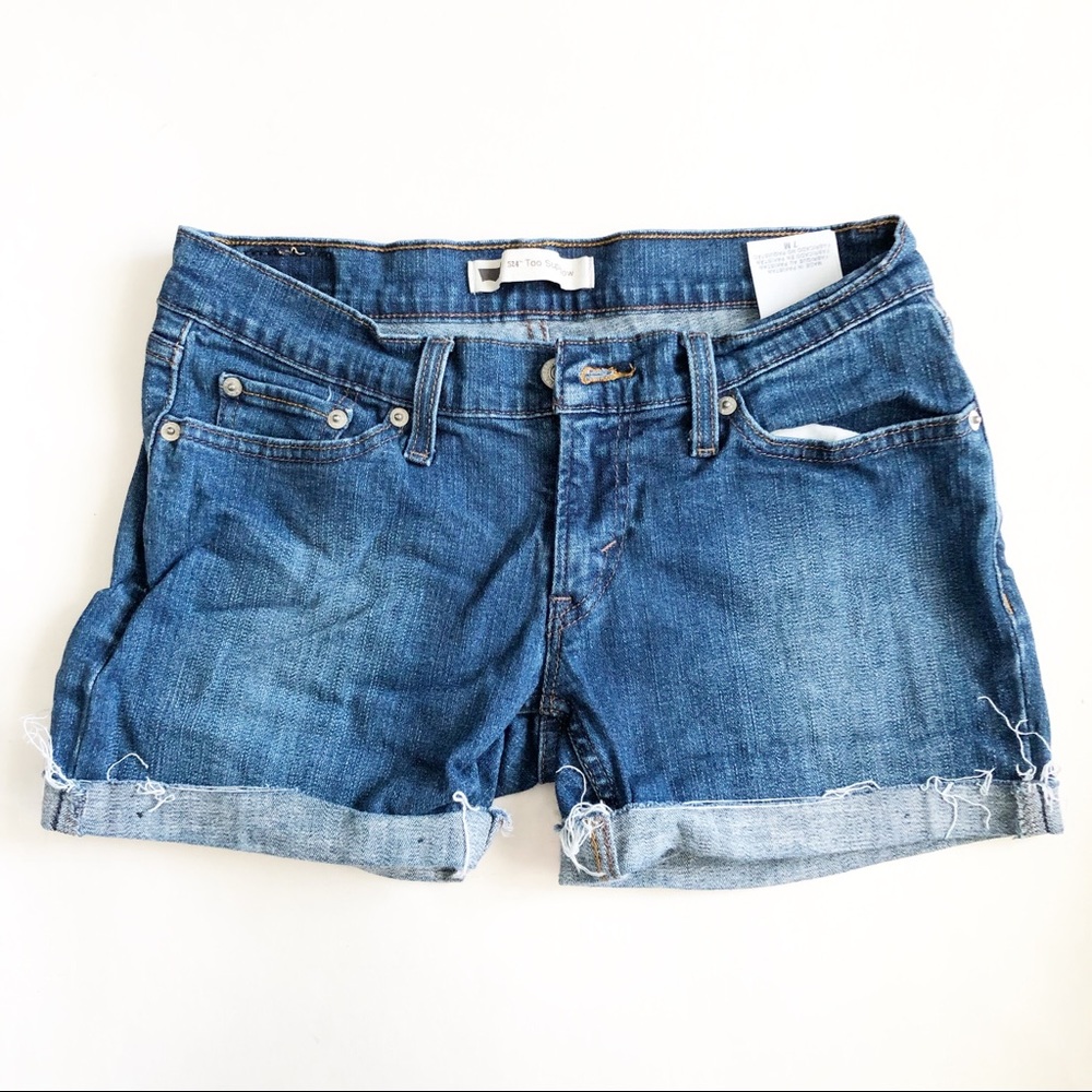 Levi’s 524 super low stretch cut off shorts - Picture 1 of 6